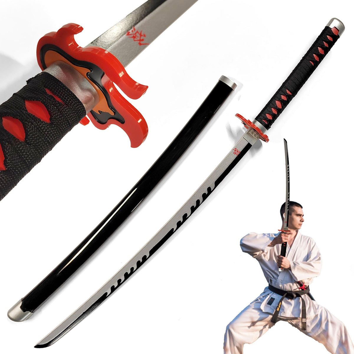 Tanjiro Kamado Demon Slayer Anime Wooden Katana