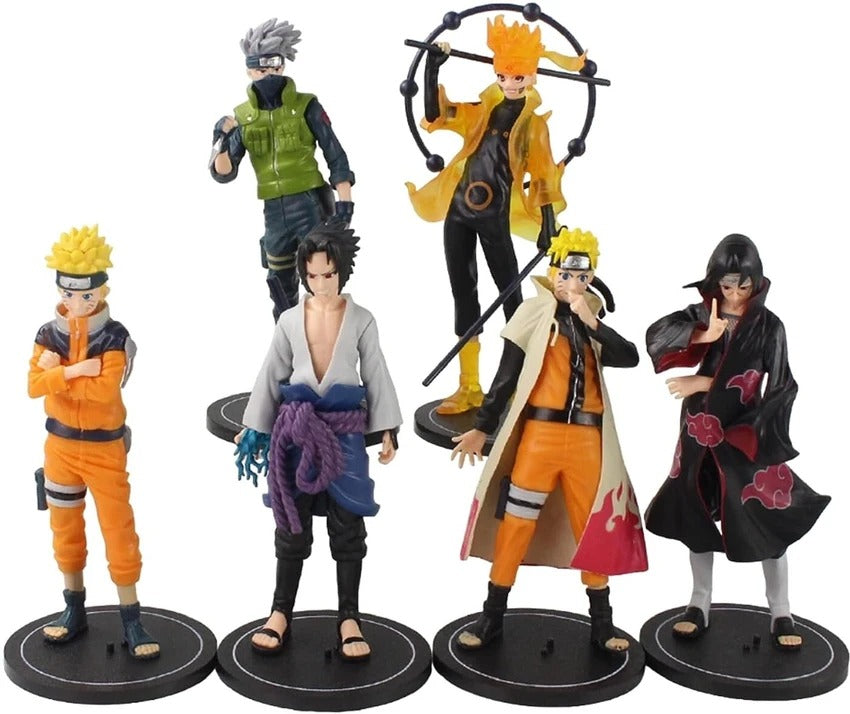 Naturo Anime Action Figure Collectible set of 6