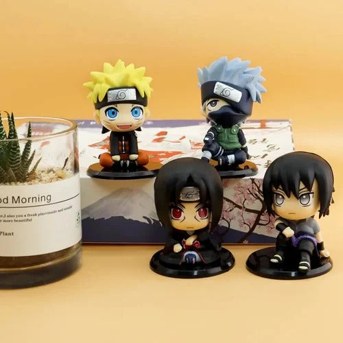 Naturo Anime Action Figure Collectible set of 4