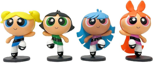 Powerpuff Girls Anime Action Figure Collectible set of 4