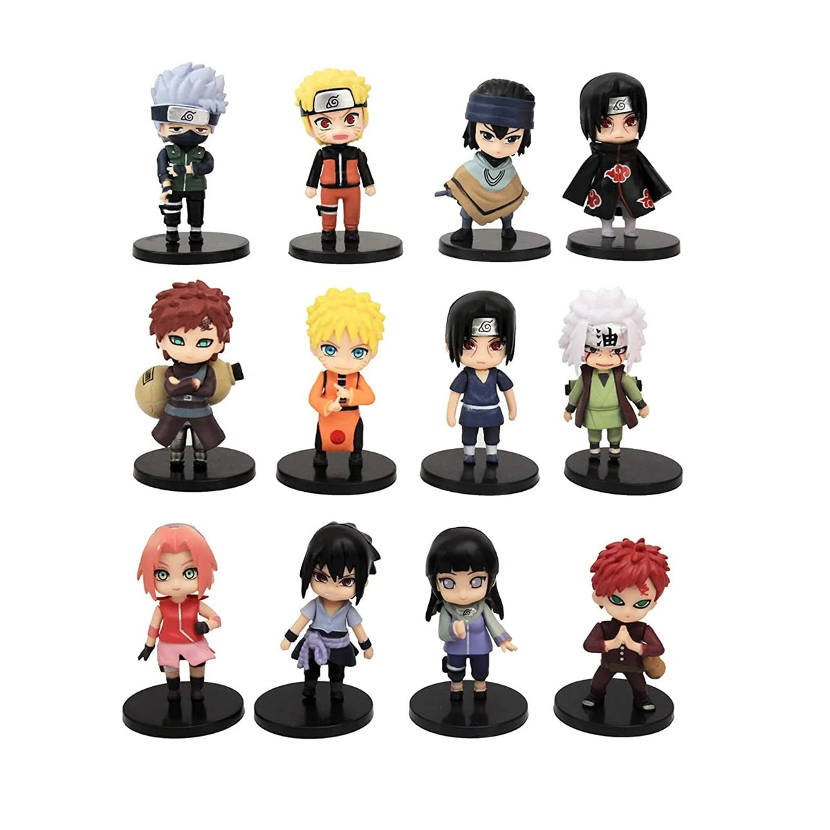 Naturo Anime Action Figure Collectible set of 12