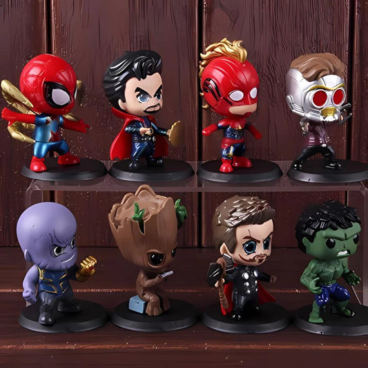 Avenge Hero Anime Action Figure Collectible set of 8