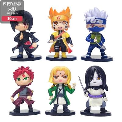 Naturo Anime Action Figure Set of 6