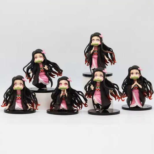 Nezuko Demon Slayer Anime Action Figure set of 6