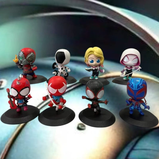 Spider Hero Anime Action Figure set of 8